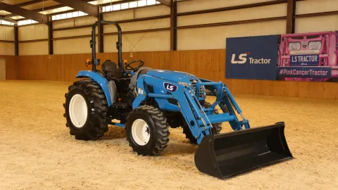 LS MT3 series compact tractor, ROPS configuration