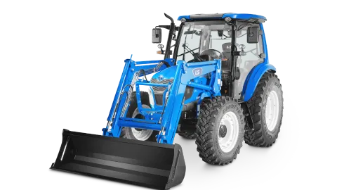 LS MT573 utility tractor with cab