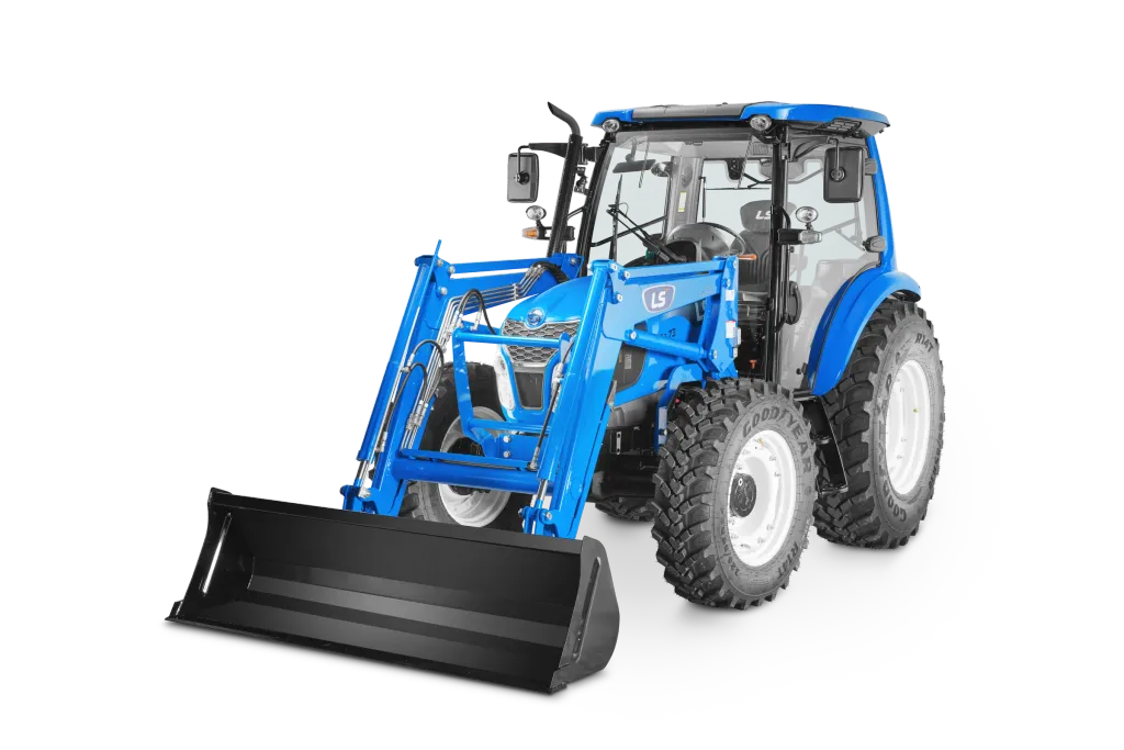 LS MT573 utility tractor with cab